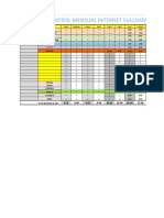 Monthly internet usage control document