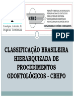 CBHPO - Classificação concisa