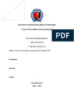 Proyecto Interdisciplinario Quimestral - PARCIAL