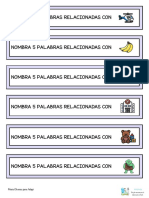 Tarjetas Fluidez Lexica Con Dibujos 1