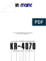 Manual Receiver Kenwood KR-4070