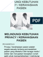 MATERI Melindungi Kebutuhan Privacy Pasien