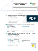 Grammar 1 - Verb To Be PDF