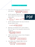 Iv Fluid Calculations