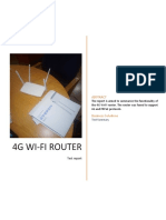 4G Wi-Fi Router: Test Report