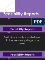 Feasibility Reports