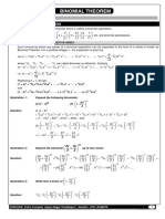 BINOMIAL THEOREM EXPANSION FORMULAS AND PROPERTIES