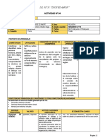 PLANI. SEMANAL ACT. 04 DE LA EDA 03 2° A y B - RELIGIÓN