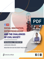 Social Innovation, Entrepreneurship: and The Challenges of Civil Society