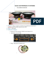 Projet Amplificateur Audio de Puissance Pour PC Alimente Par Port USB