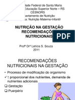 AULA 2 - RECOMENDAÇÕES NUTRICIONAIS NA GESTAÇÃO - XEROX