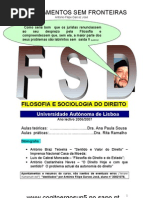 Filosofia e Sociologia Do Direito