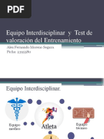 Equipo Interdisciplinar y Test de Valoración Del Entrenamiento