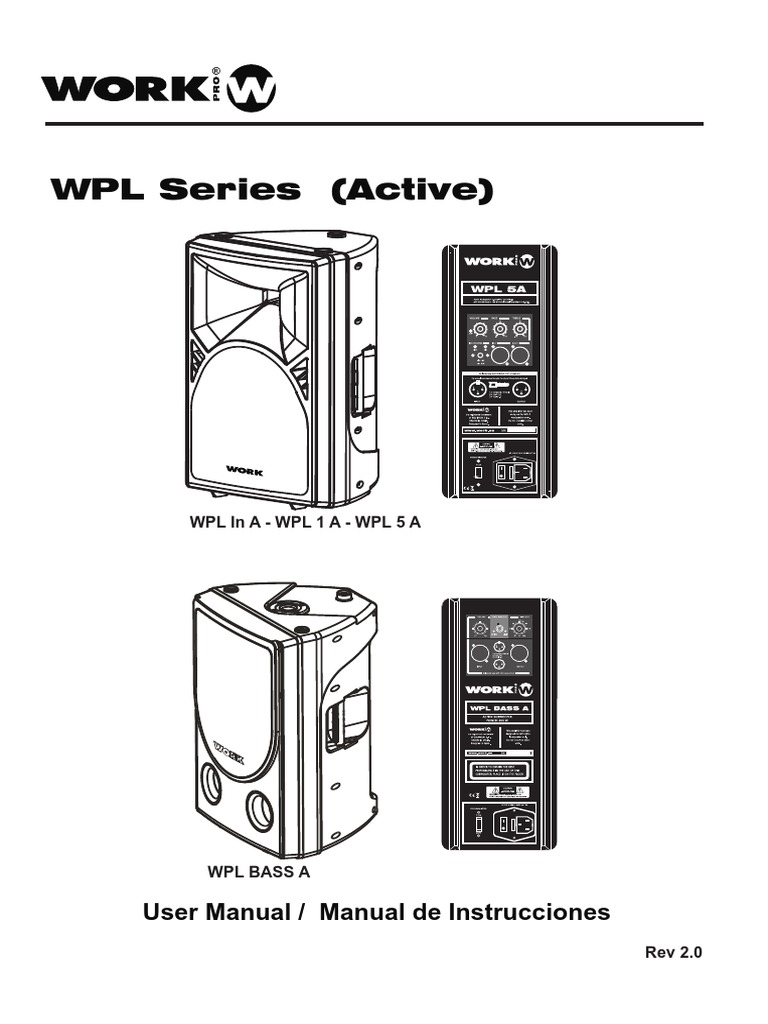 WPL Series User Manual | PDF | Microphone | Loudspeaker