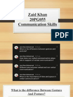 Zaid Khan 20PG055 Communication Skills