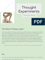 Thought Experiments The Ship of Theseus