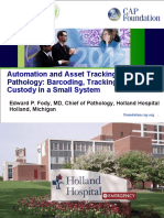 Automation and Asset Tracking in Surgical Pathology: Barcoding, Tracking, Chain of Custody in A Small System