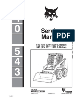 Service Manual: 540 (S/N 501011999 & Below) 543 (S/N 501111999 & Below)