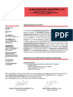 Certificado de Deposito