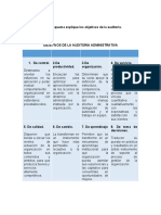 Mediante Un Esquema Explique Los Objetivos de La Auditoria