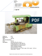 Hydraulic Hacksaw WMW - SGB 400: Article No.: Machine No.: Type: Year of Construction: Price: Description