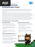 Salesforce Industries Communications Cloud Datasheet