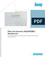 Ficha Placa de Cemento AQUAPANEL Residential