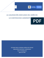 Liquidacion Adecuada Del Daño en Lo Contencioso Administrativo