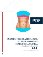 Examen Fisico Abdominal - : Laboratorio de Semiologia Clinica