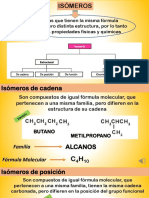 Moléculas con igual fórmula pero distinta estructura y propiedades: isómeros