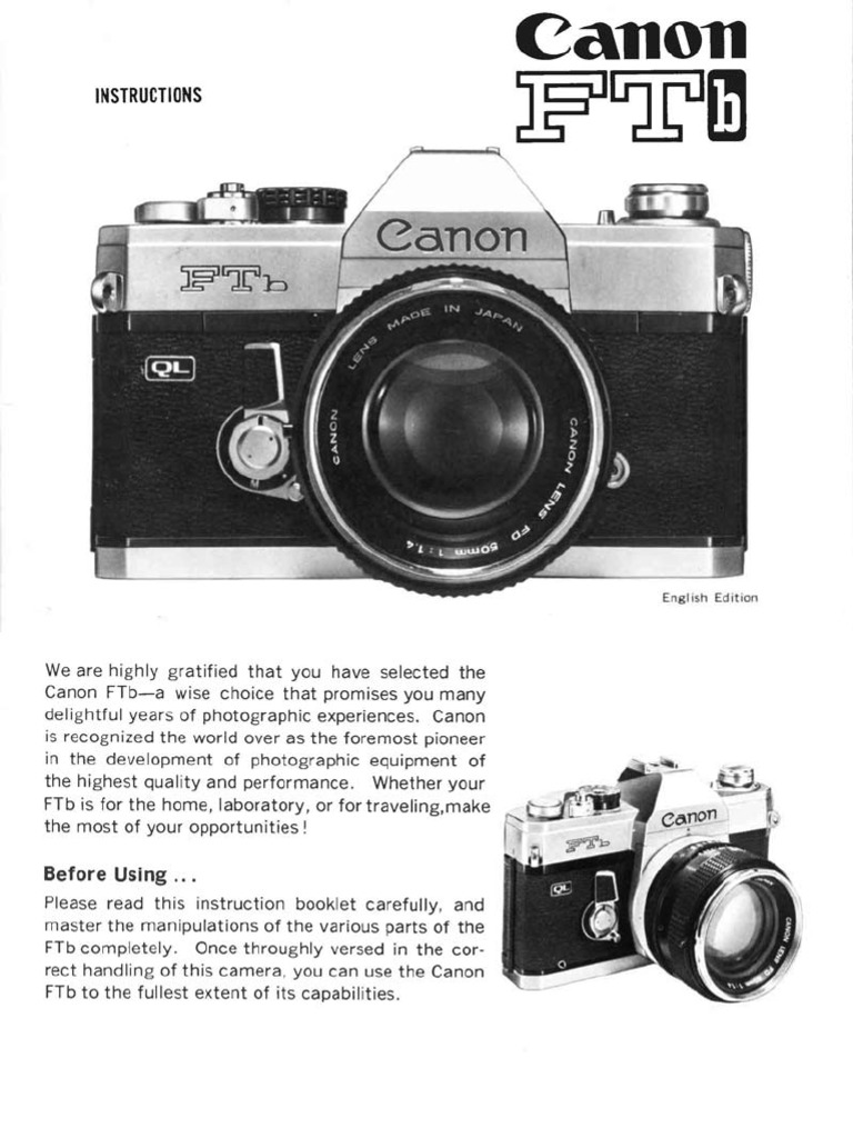 Canon FTB Manual PDF