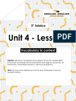 5° Básico - Unit 4 Lesson 1