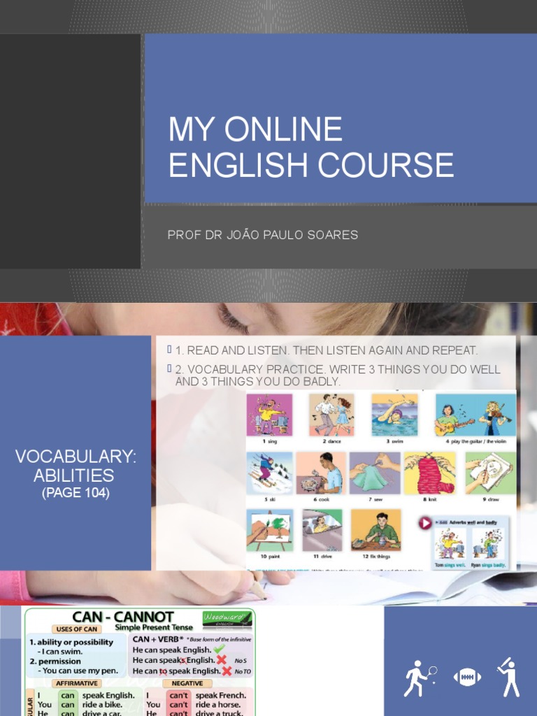 English Course: Vocabulary & Grammar Skills | PDF | Language Arts ...