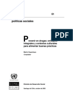 Drogas. Criterios de Prevención Un Debate Necesario