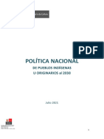 Politica Nacional Pueblos Indigenas