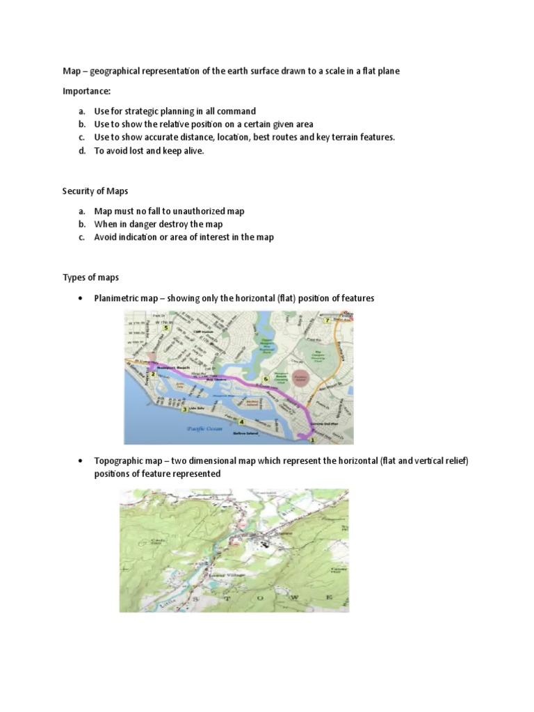 Planimetric Map Useful For Map Reading | Pdf | Map | Topography