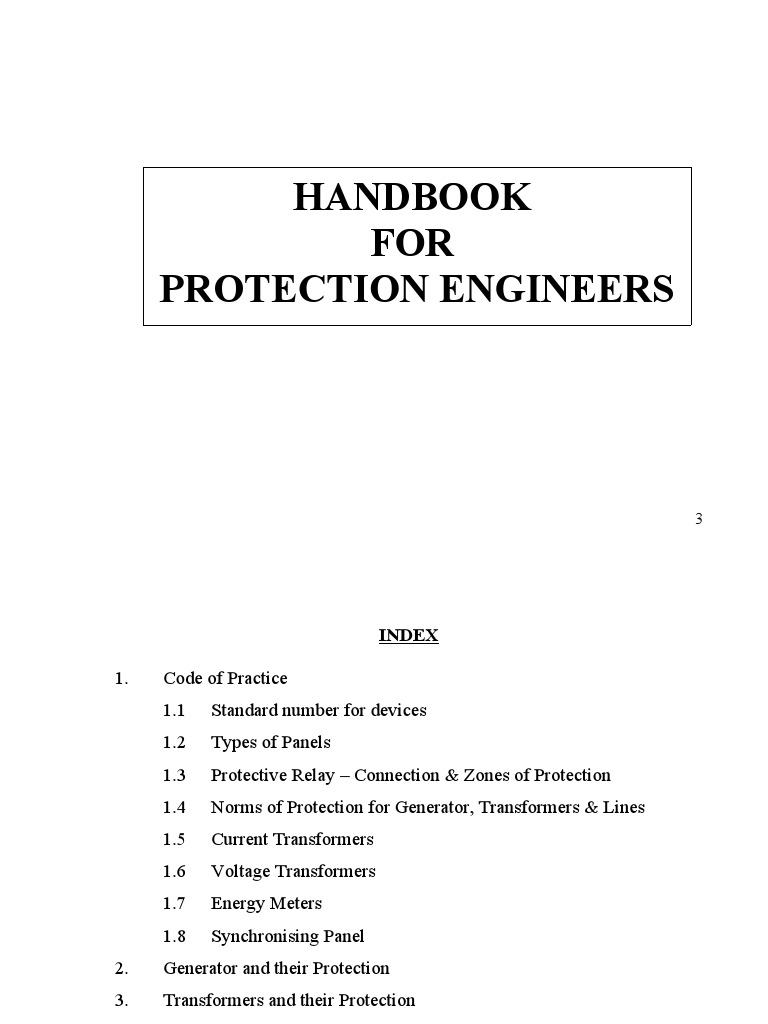 Handbook for Protection Engineers | PDF | Relay | Electric Generator
