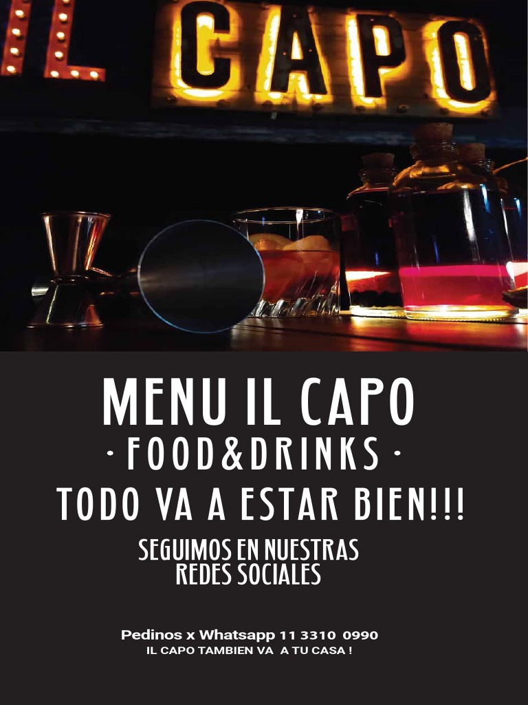 Menu Il Capo Bar PDF Pizza Postres