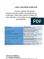 Conducta Del Orador Forense Diapositivas