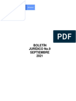 Boletín Jurídico No 9 Septiembre de 2021