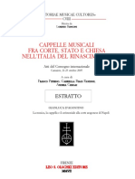 D'Agostino La musica. la cappella e il cerimoniale alla corte aragonese di Napoli