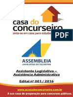 Apostila Al to 2016 Assistente Legislativo