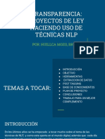 Transparencia - Proyectos de Ley Haciendo Uso de Técnicas NLP