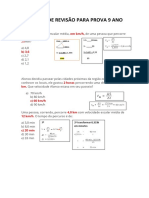 Atividade de Revisão para Prova 9 Ano