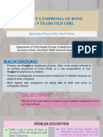 Primary Lymphoma of Bone in A 9 Years Old Girl