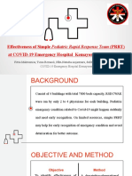 Effectiveness of Simple Pediatric Rapid Response Team (PRRT) at COVID-19 Emergency Hospital Kemayoran (RSDCWAK)