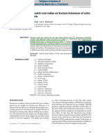 Study of Influence of Notch Root Radius