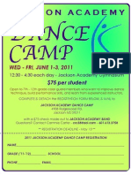 Dance Camp Flyer Color