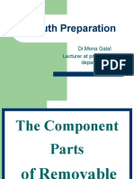 Mouth Preparation: DR - Mona Galal Lecturer at Prosthodontics Department