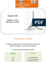 Cours Nº 10 - Fundeim